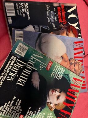 Vanity Fair and Vogue Magazines lot - Madonna 90s Evita Oscar